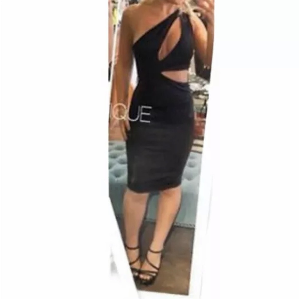 New Auditions Womens One Shoulder Dress Size Large